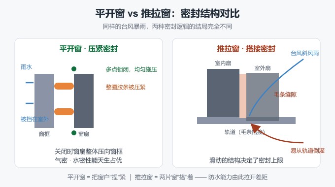 深圳封阳台选平开窗还是推拉窗？采光通风防水全对比(图6)